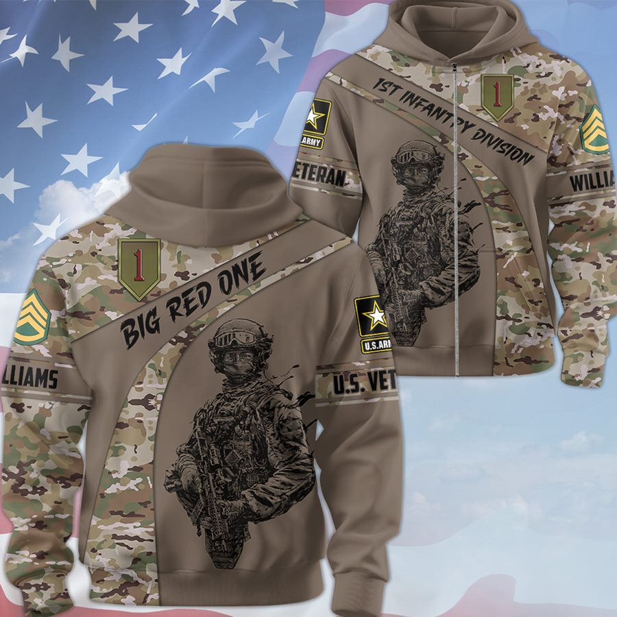 Custom Soldiers Art Camouflage All Over Print Shirt Gift For Military Veteran Soldier Gift H2511 Trna