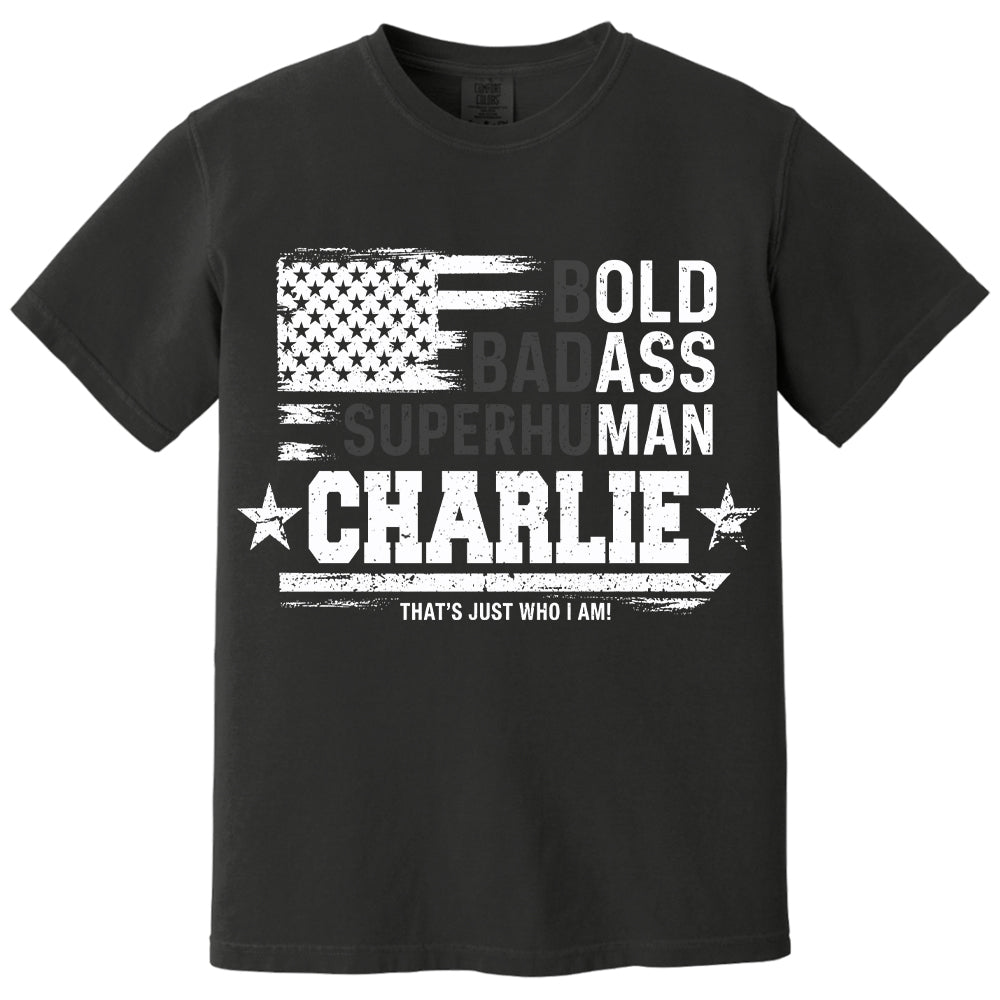 Personalized Dad Bold Badass Shirt,   Father's Day, Gift For Dad L0411 VH01