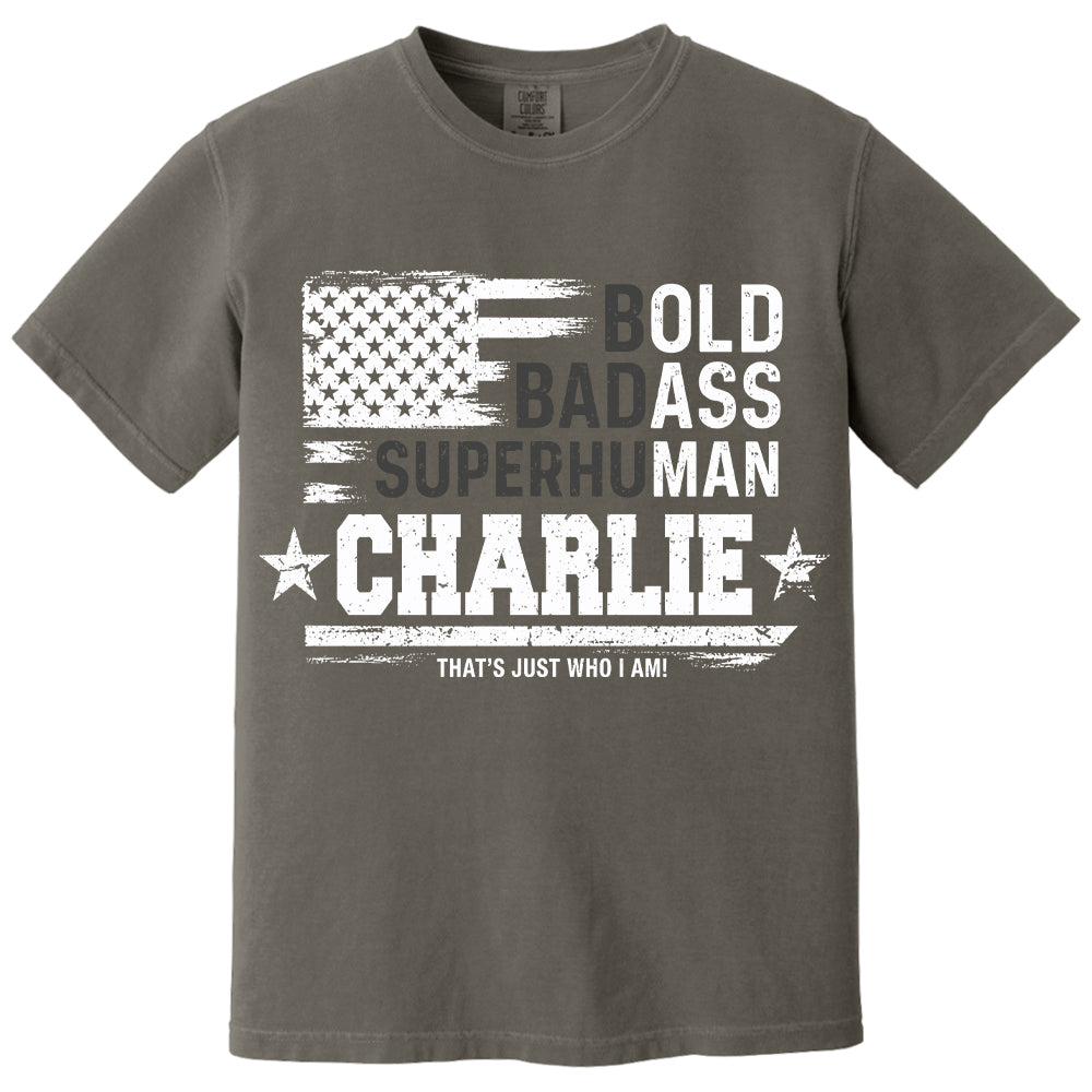 Personalized Dad Bold Badass Shirt,   Father's Day, Gift For Dad L0411 VH01