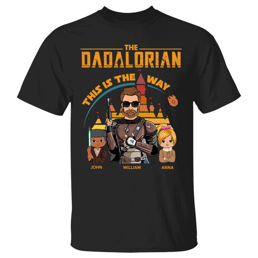 The Dadalorian This Is The Way Personalized Shirt For Dad