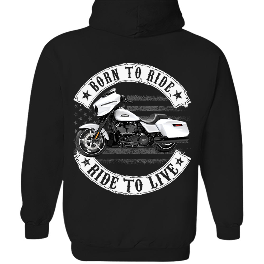 Born To Ride - Ride To Live - Personalized Upload Vehicle Photo For Biker A2110 VH01
