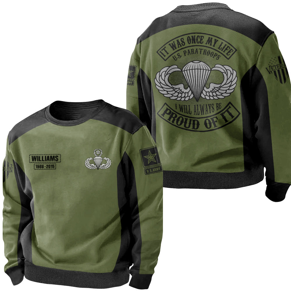 Design It Was Once My Life I Will Always Be Proud Of It Personalized All Over Print Shirt For Veteran H2511