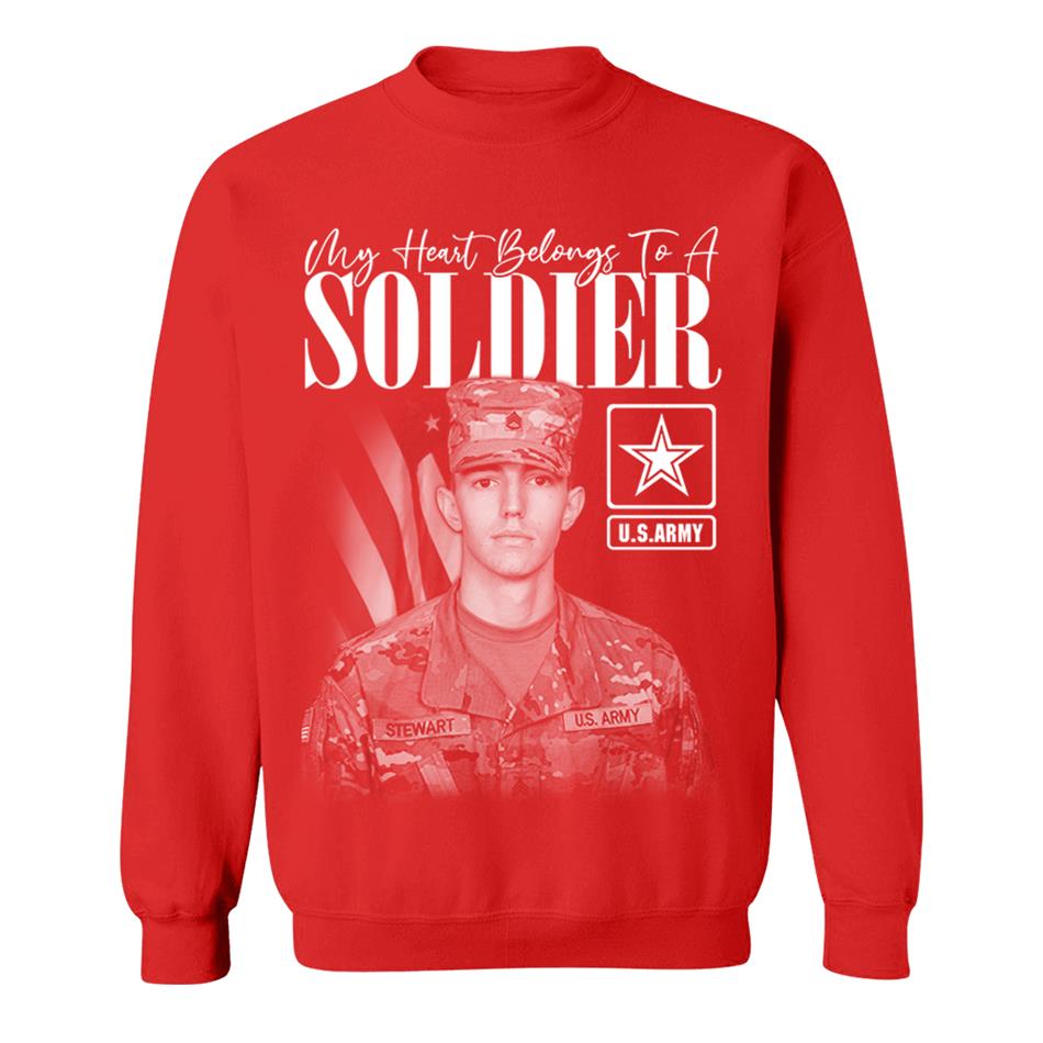 My Heart Belongs To A Soldier Custom Washed Tee Retro Bootleg Shirt For Military Family Day Training Graduate Family Member Shirt H2511 Trna