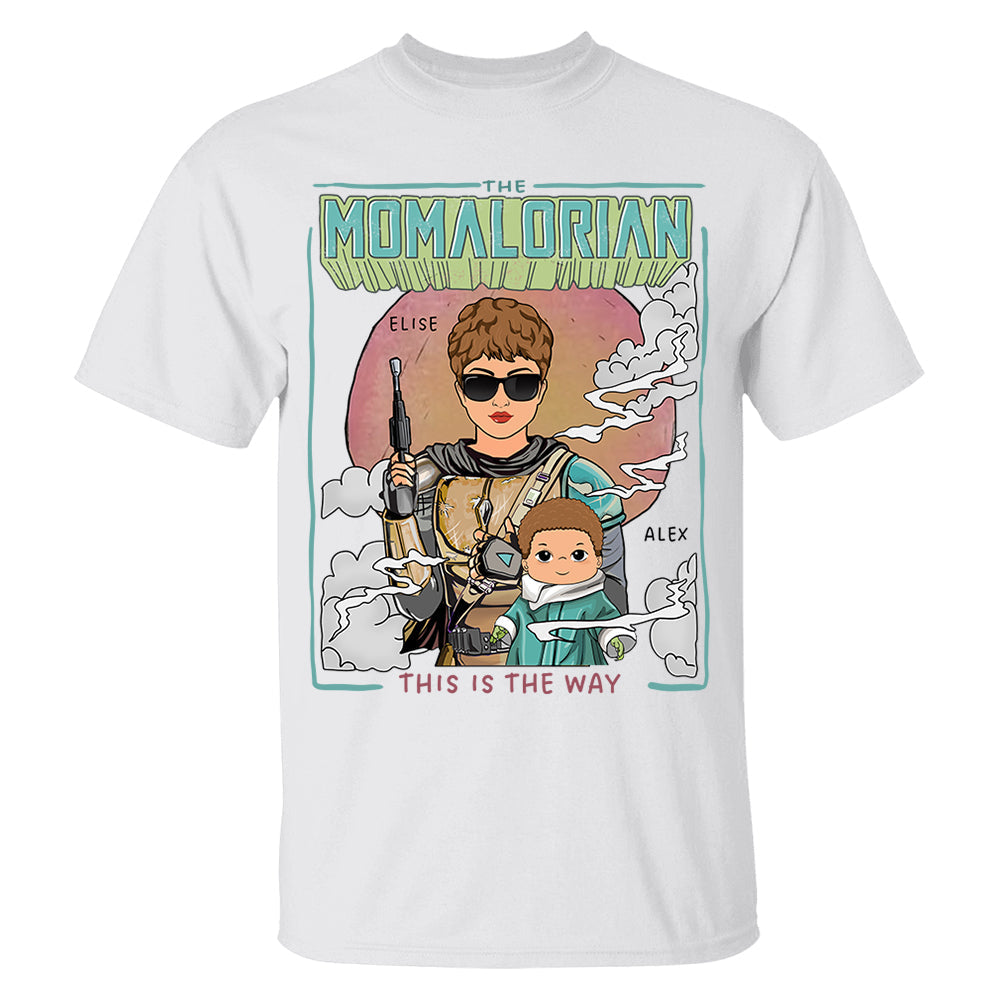Personalized Retro The Momalorian This Is The Way Shirt Gift For Mom