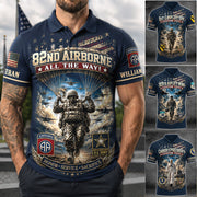 Personalized Military Veteran All Over Print Shirt, Patriotic Army Veteran Graphic Tee, Honor Service Sacrifice Gift for Soldiers and Veterans H2511 Trna