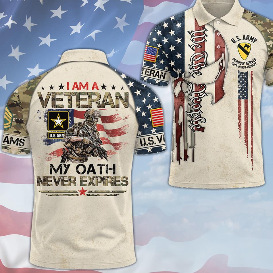 I Am A Veteran My Oath Never Expires Custom Skull We The People All Over Print Shirt Hoodie Gift For US Veterans H2511 Trna