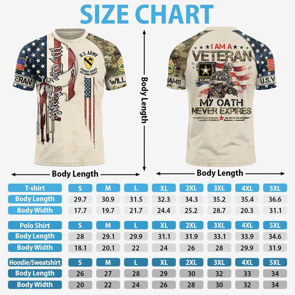 I Am A Veteran My Oath Never Expires Custom Skull We The People All Over Print Shirt Hoodie Gift For US Veterans H2511 Trna