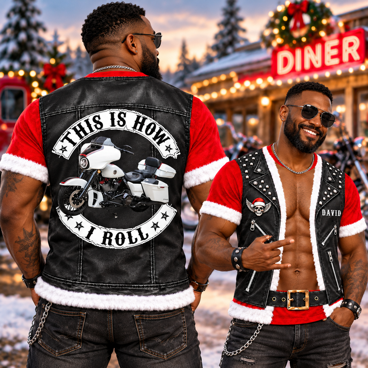 This Is How I Roll - Funny Biker All Over Print Shirts - Matching Biker Couple 3D Shirts - Gift For Motorcycle Lover A2110 VH01