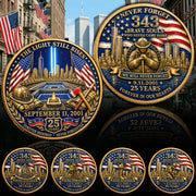 The Light Still Rises In Memory Of The 343 911 25 Years Never Foget Coin For Firefighter H2511 Trna