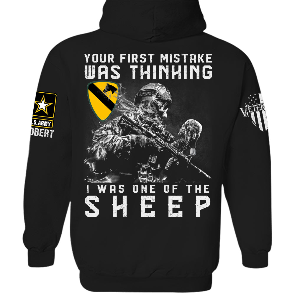 Your First Mistake Was Thinking I Was One Of The Sheep Personalized Shirt For Veteran H2511