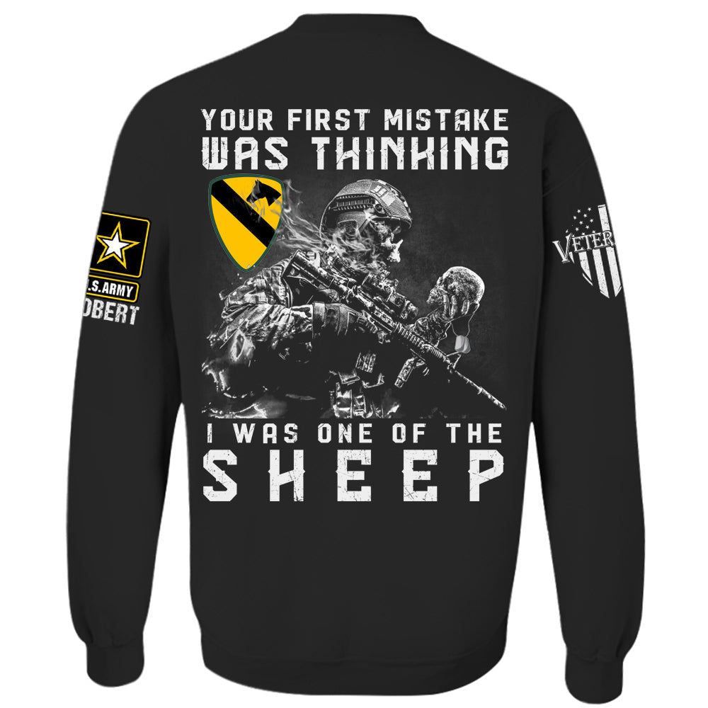 Your First Mistake Was Thinking I Was One Of The Sheep Personalized Shirt For Veteran H2511