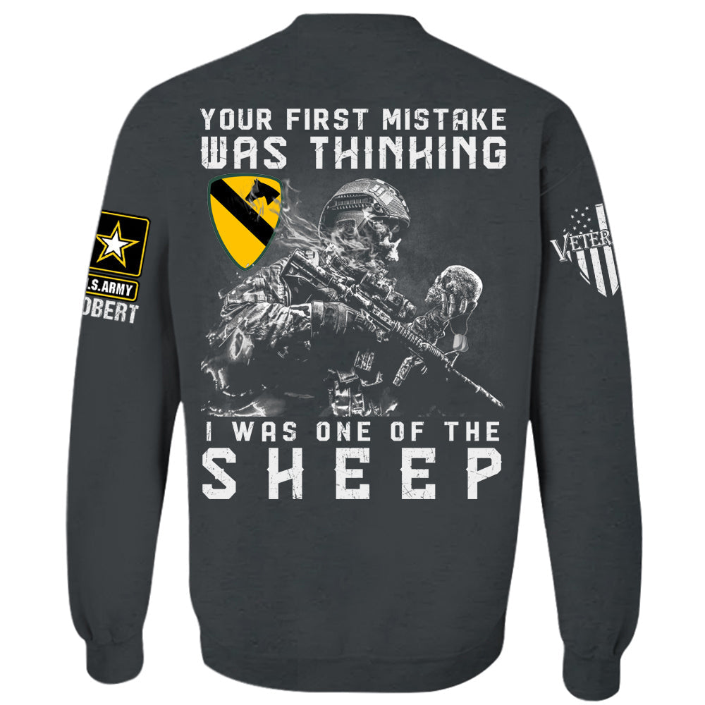 Your First Mistake Was Thinking I Was One Of The Sheep Personalized Shirt For Veteran H2511