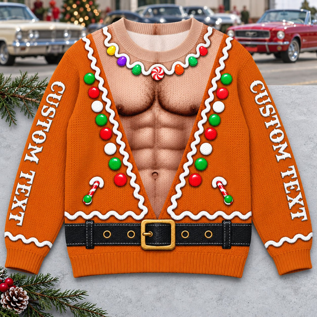 This Is How I Roll - Custom Photo Car Christmas Funny Ugly Sweater - Gift For Car Lovers A2110 T24