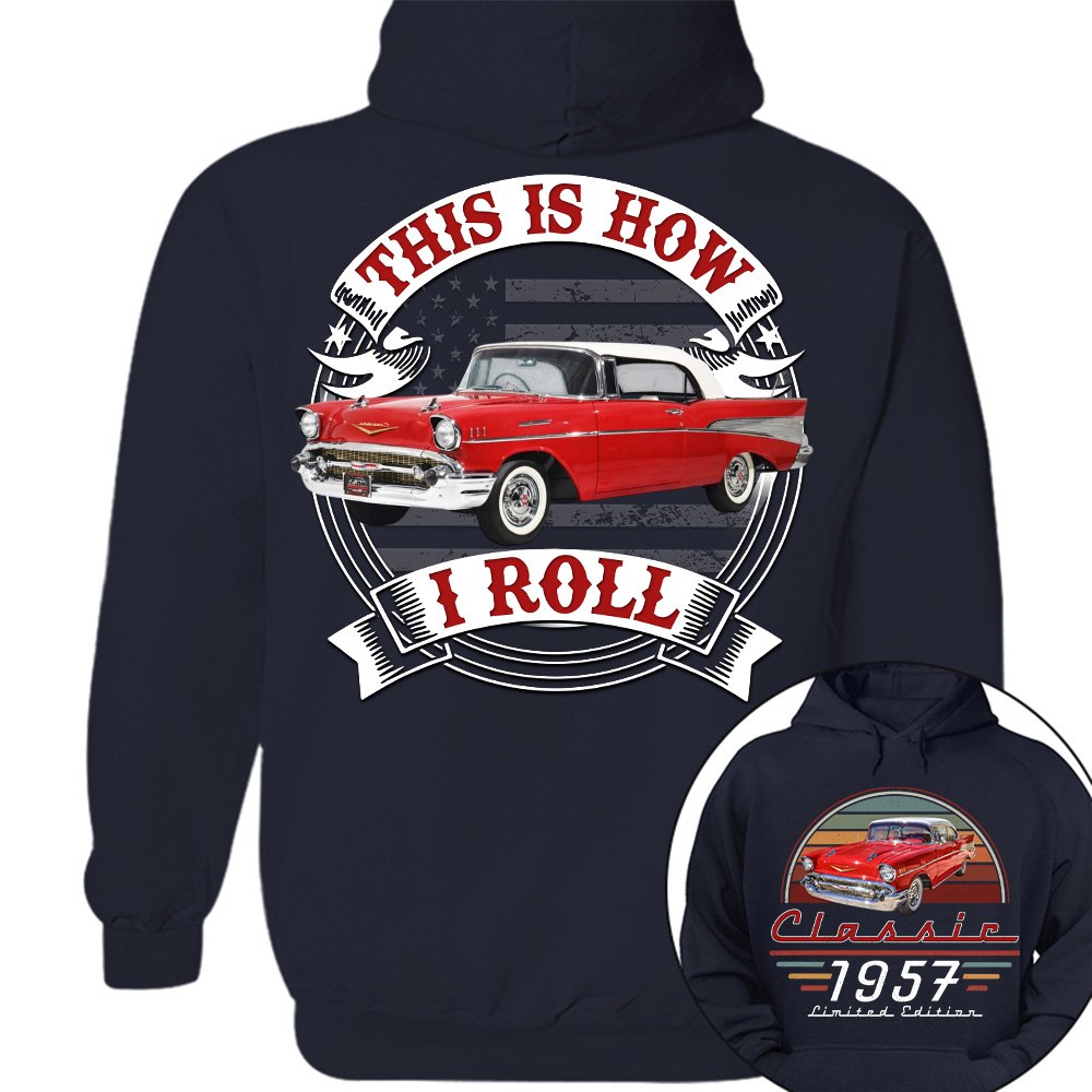 This Is How I Roll - Custom Photo Classic Car Shirt - Personalized Father's Day Birthday Gifts For Dad, Grandpa, Family, Yourself A2110 T24