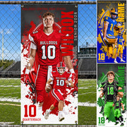Custom Football Banner Gift For Players Football Lovers Gameday Cheering Banner H2511 Trna