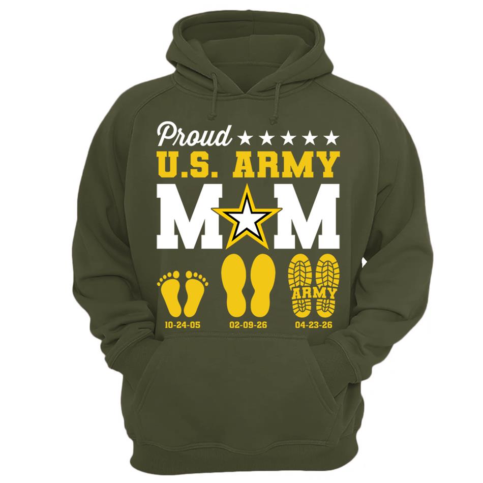 Proud U.S. Army Mom Dad Custom Shirt For Military Family Graduate Shirt H2511 Trna