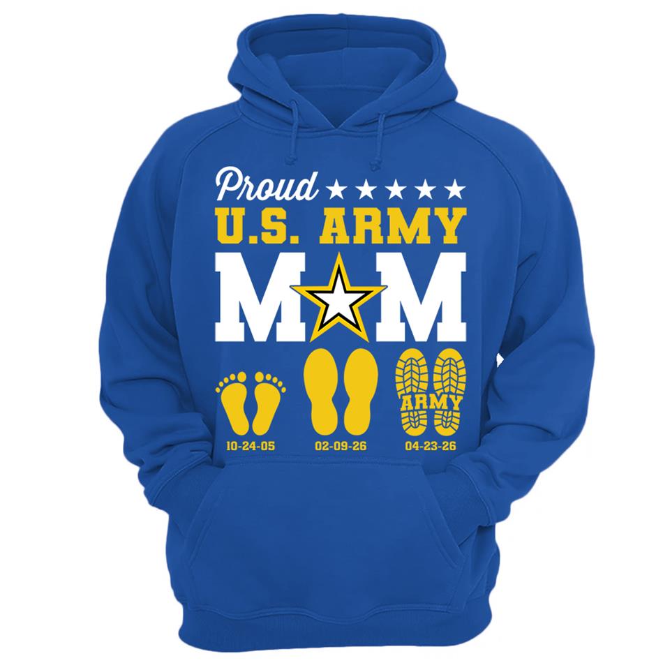 Proud U.S. Army Mom Dad Custom Shirt For Military Family Graduate Shirt H2511 Trna