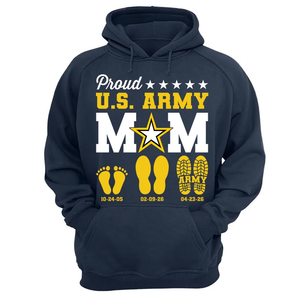Proud U.S. Army Mom Dad Custom Shirt For Military Family Graduate Shirt H2511 Trna