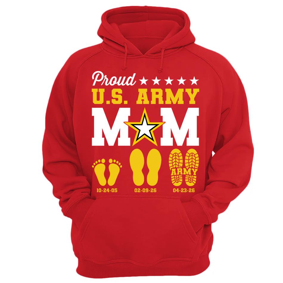 Proud U.S. Army Mom Dad Custom Shirt For Military Family Graduate Shirt H2511 Trna