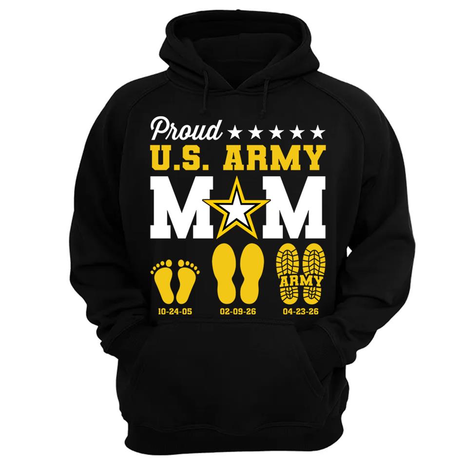 Proud U.S. Army Mom Dad Custom Shirt For Military Family Graduate Shirt H2511 Trna