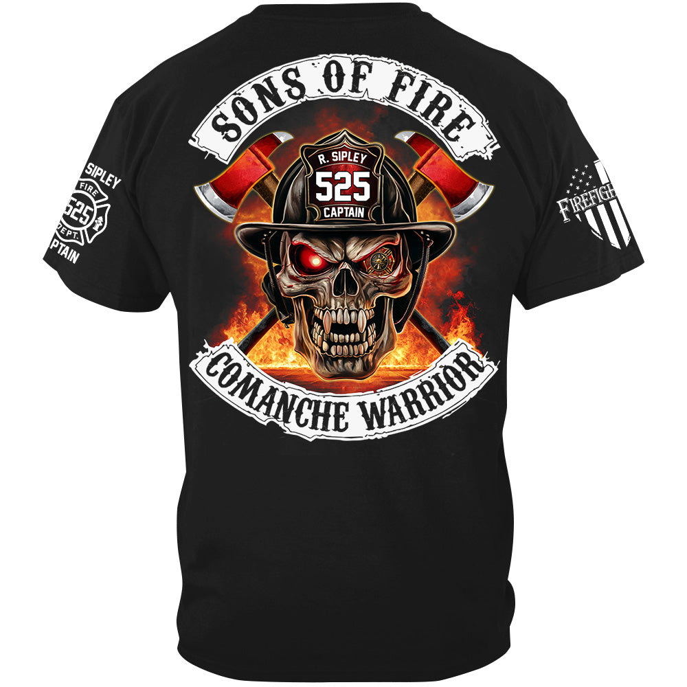 Firefighters Shirt Sons Of Fire Custom Shirt For Fireman Shirt H2511