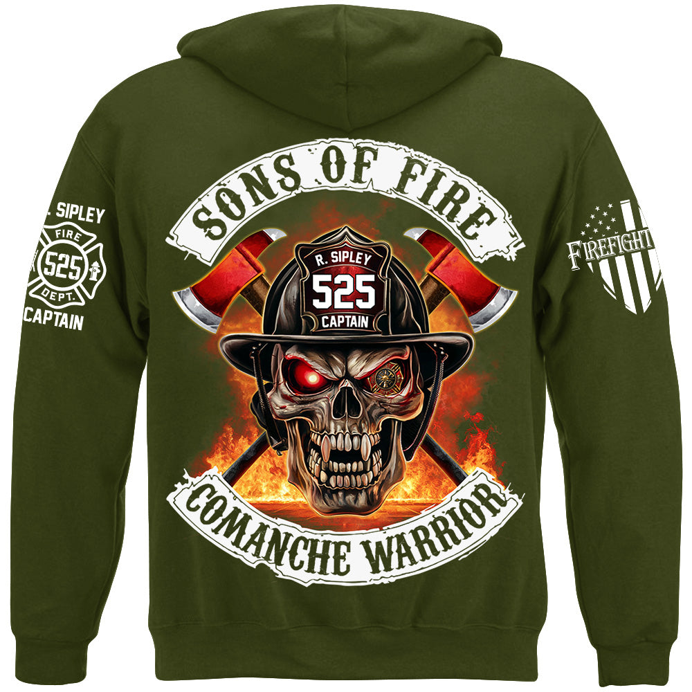 Firefighters Shirt Sons Of Fire Custom Shirt For Fireman Shirt H2511