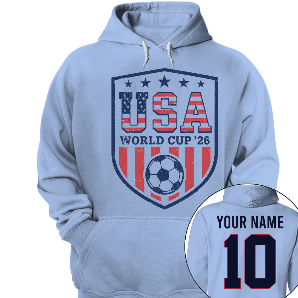 Custom USA Soccer Shirt 2026, Personalized Team Shirt Nh00