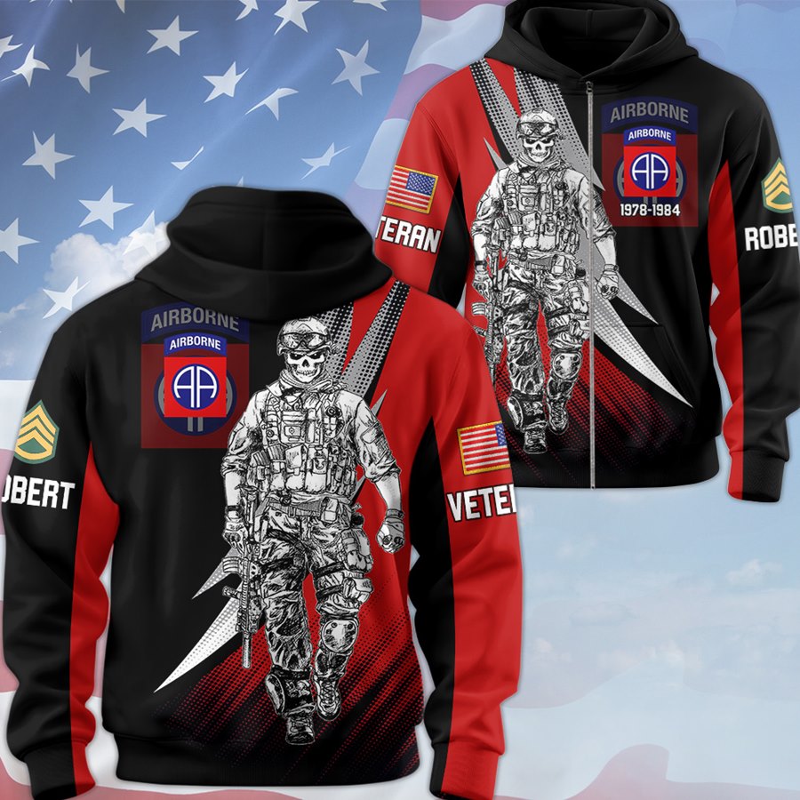 Personalized Veteran Shirts, Custom Military Unit, Fighting Soldier All Over Print Shirt H2511 Trna