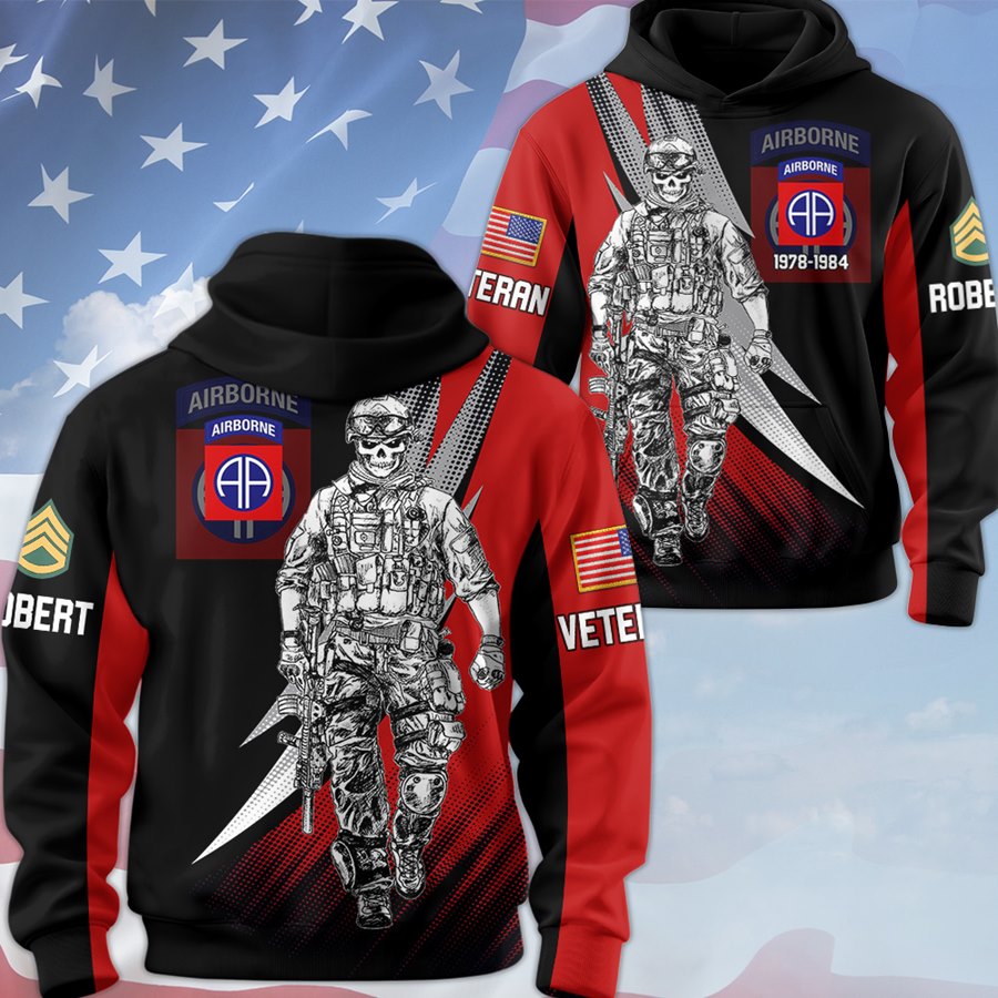Personalized Veteran Shirts, Custom Military Unit, Fighting Soldier All Over Print Shirt H2511 Trna