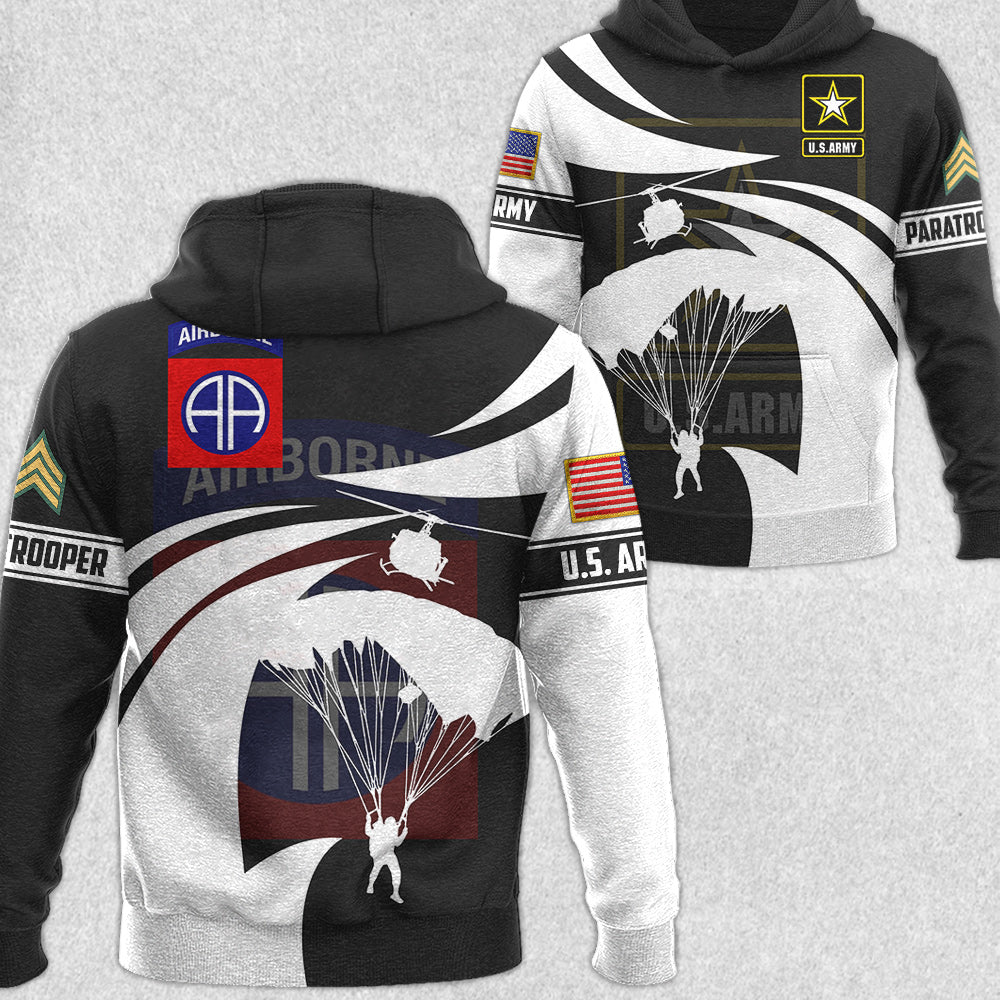 Custom Division All Branches Of Services All Over Print Shirt Gift For Soldier Veteran H2511