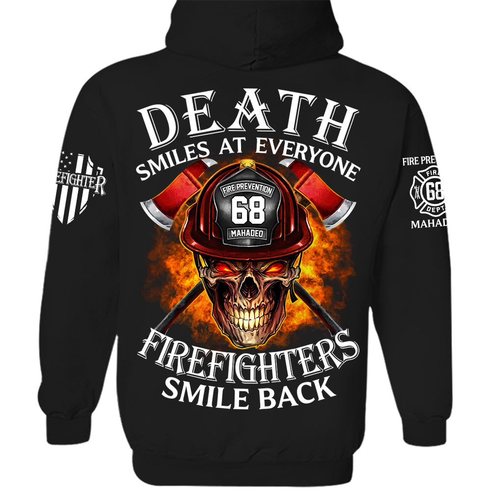 Death Smiles At Everyone Firefighters Smile Back Personalized Shirt For Firefighter H2511