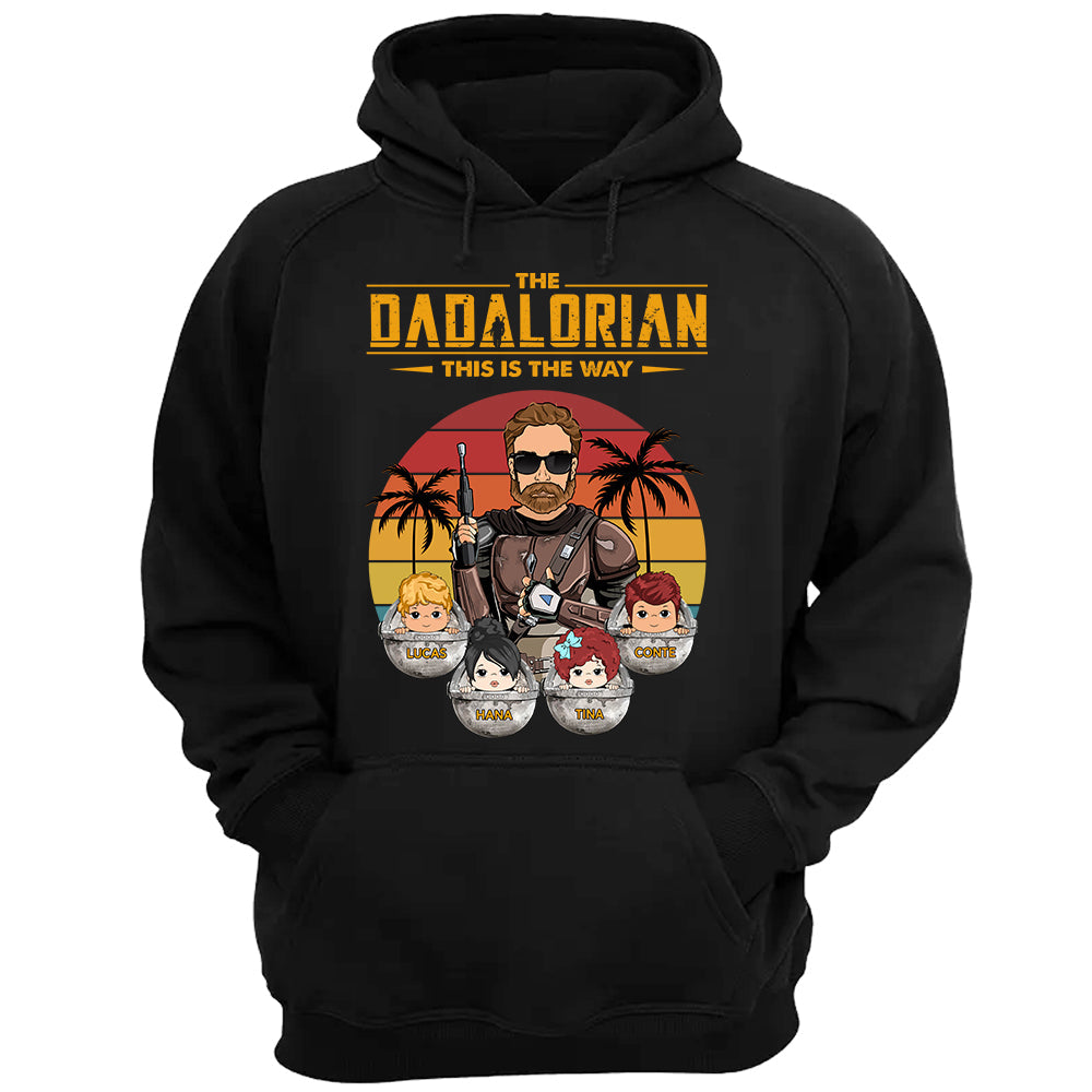 The Dadalorian - Personalized Retro Shirt Gift For Dad Mom