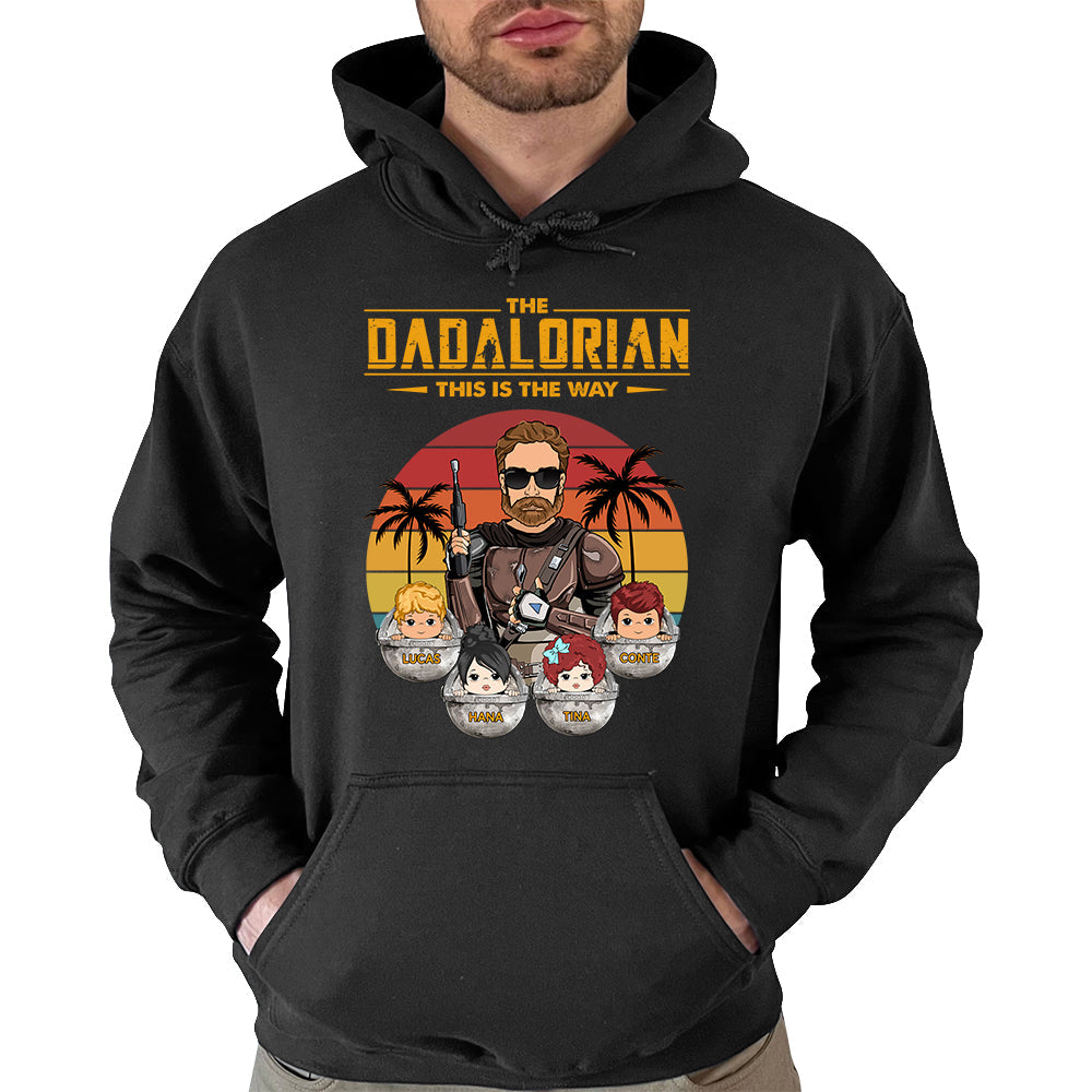 The Dadalorian - Personalized Retro Shirt Gift For Dad Mom
