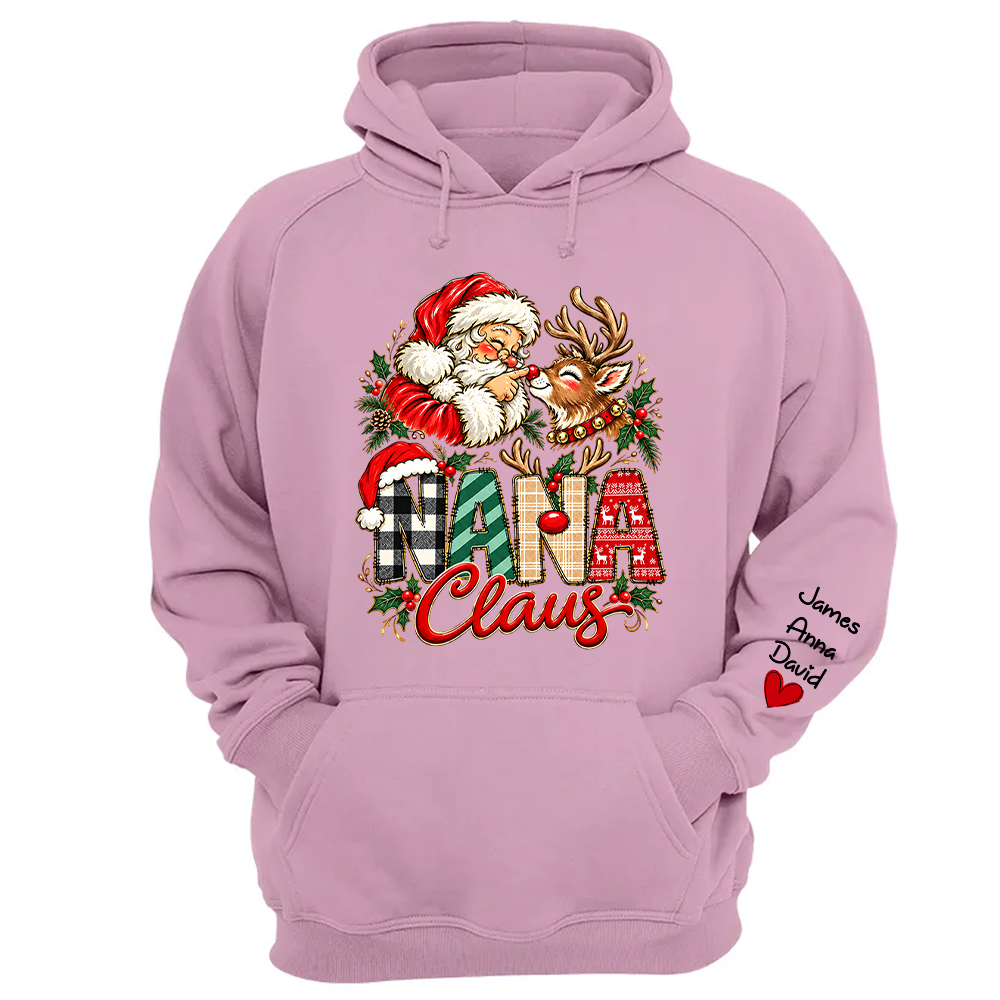 Gigi Claus Custom Sweatshirt - Best Family Christmas Gift for Grandma Santa Claus Boop Sweatshirt Reindeer, Santa Boop Funny Santa Sweatshirt New C2408 Tm01 NT01
