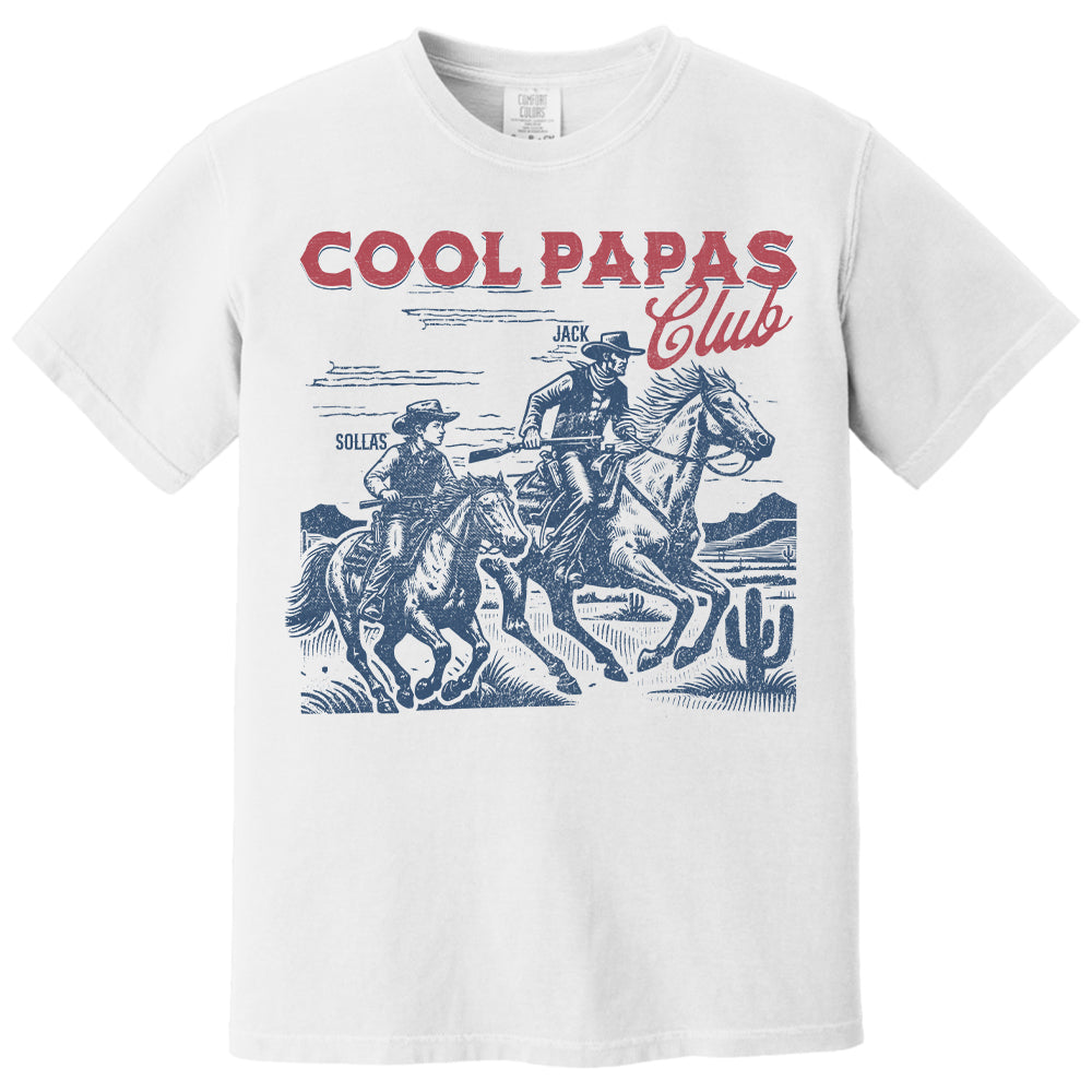 Personalized Best Dad Ever Cowboy T-Shirt, Father's Day Gift for Dad, Custom Western Dad Shirt, Cowboy Dad Gift, Gift for Grandpa Na02 T24