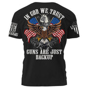 In God We Trust Guns Are Just Backup Personalized Shirt For Veteran H2511