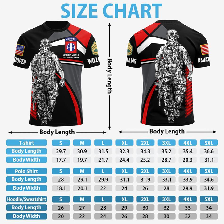 Personalized Proudly Served Duty Honor Country Custom Soldier Division Rank All Over Print Shirt Hoodie For Soldier Veteran Patriot Shirt H2511 Trna