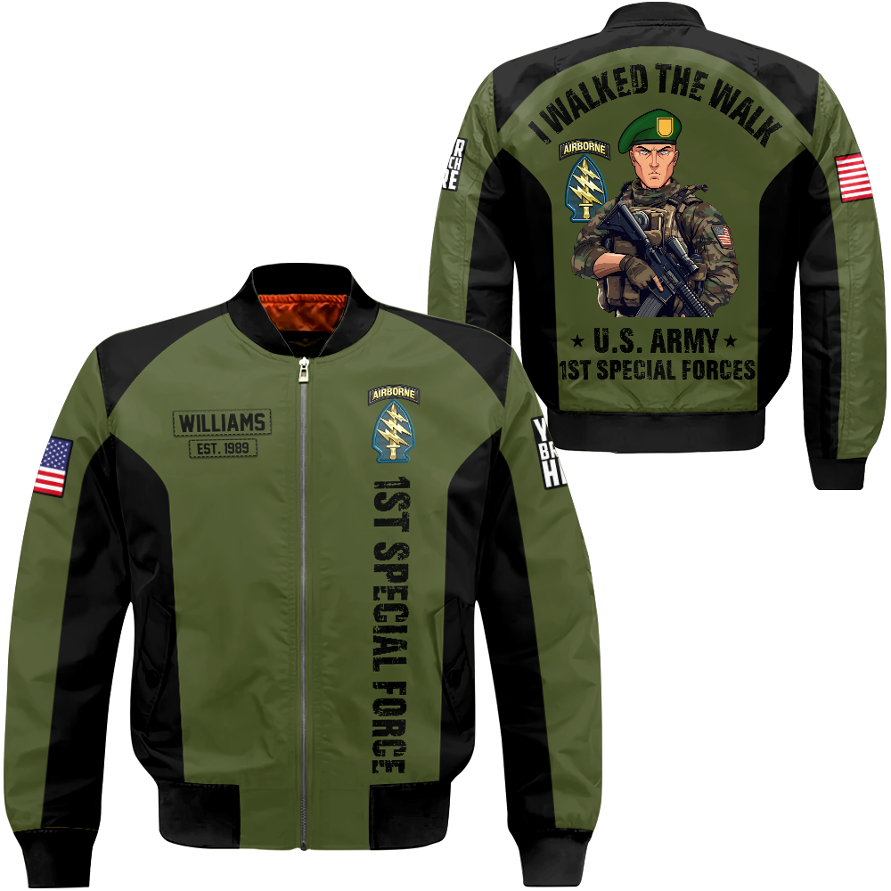 I Walked The Walk Proud Veteran Personalized All Over Print Shirt For Veteran H2511