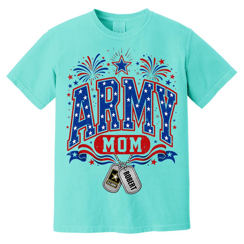 4TH July Army Mom Custom Shirt For Proud Military Mom Aunt Sister Grandma Shirt H2511 Trna