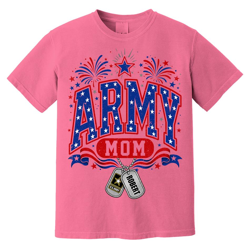4TH July Army Mom Custom Shirt For Proud Military Mom Aunt Sister Grandma Shirt H2511 Trna