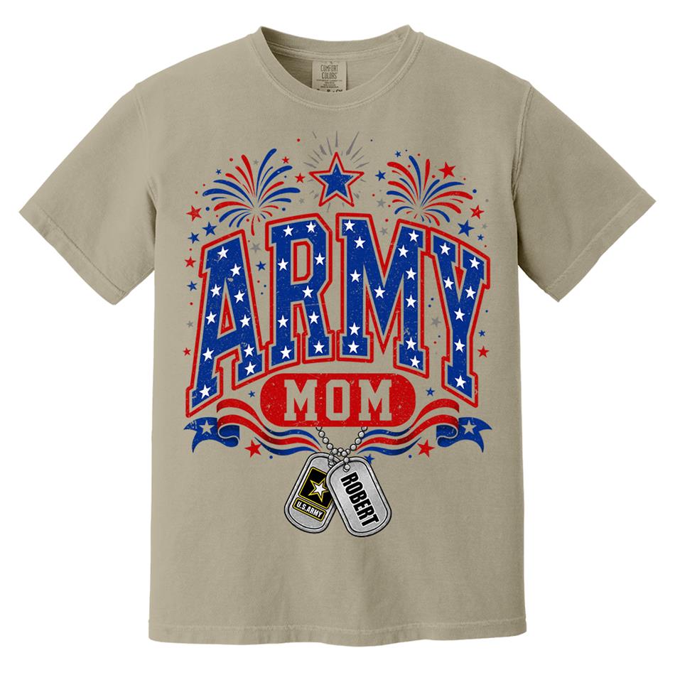 4TH July Army Mom Custom Shirt For Proud Military Mom Aunt Sister Grandma Shirt H2511 Trna