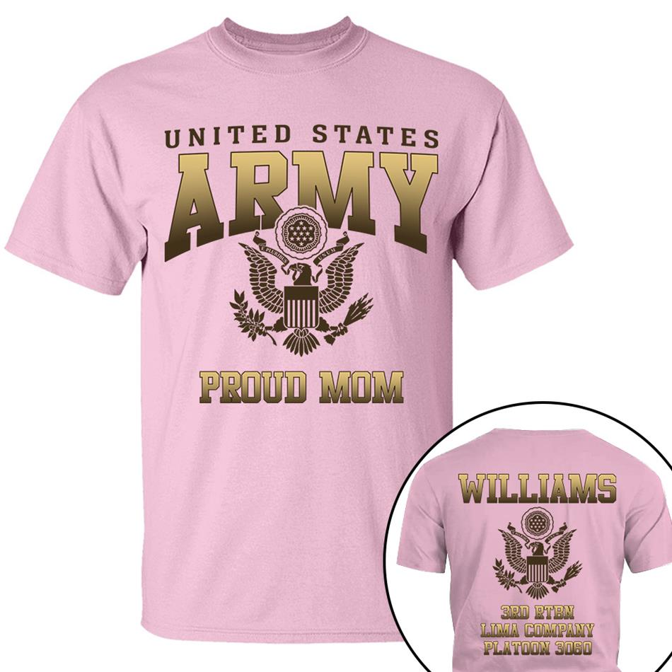 United States Military Proud Mom Dad Grandma... Custom For All Family Members Shirt Military Graduate Day Family Shirt H2511 Trna