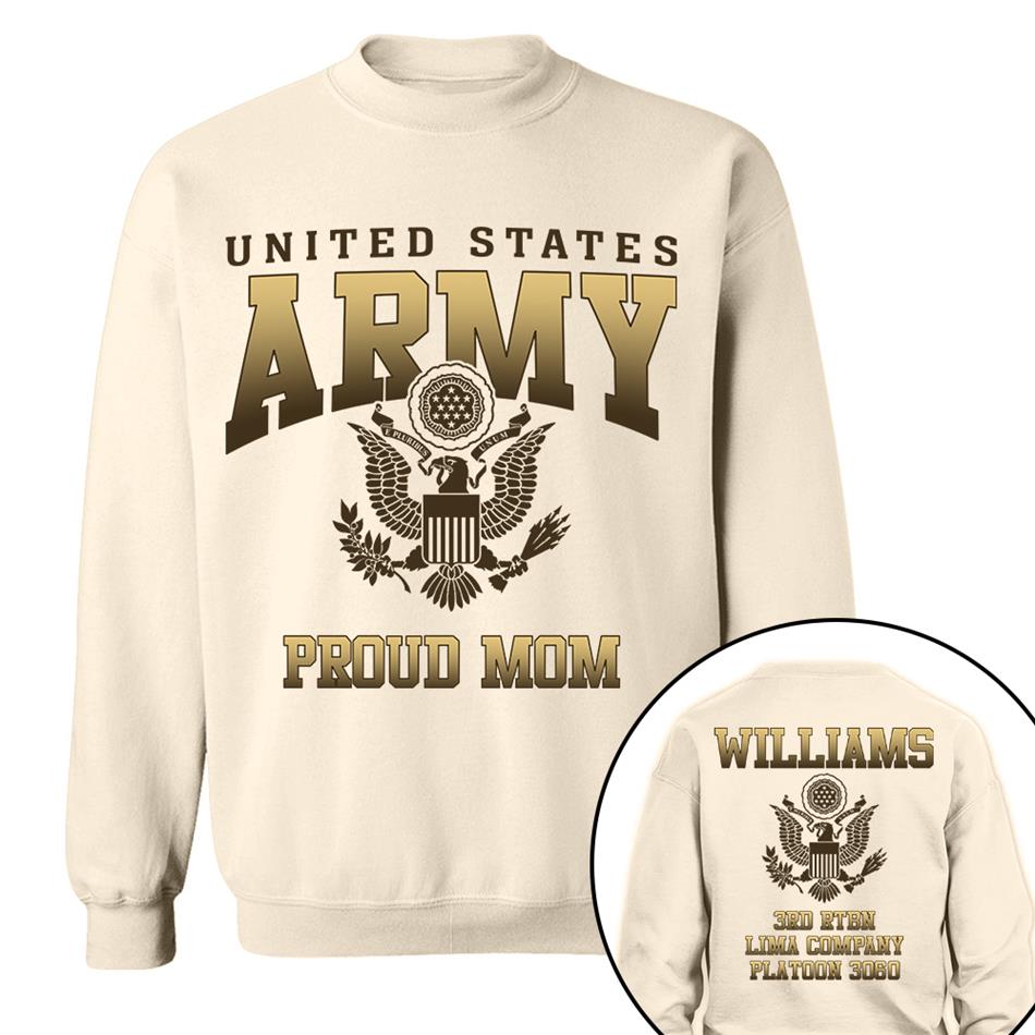 United States Military Proud Mom Dad Grandma... Custom For All Family Members Shirt Military Graduate Day Family Shirt H2511 Trna
