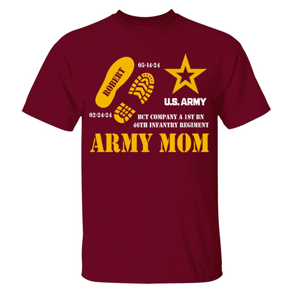 Custom Recruit Training Unit Designation Shirt For Soldier Army Mom Dad Grandpa Military Graduation Family Shirt H2511 Trna