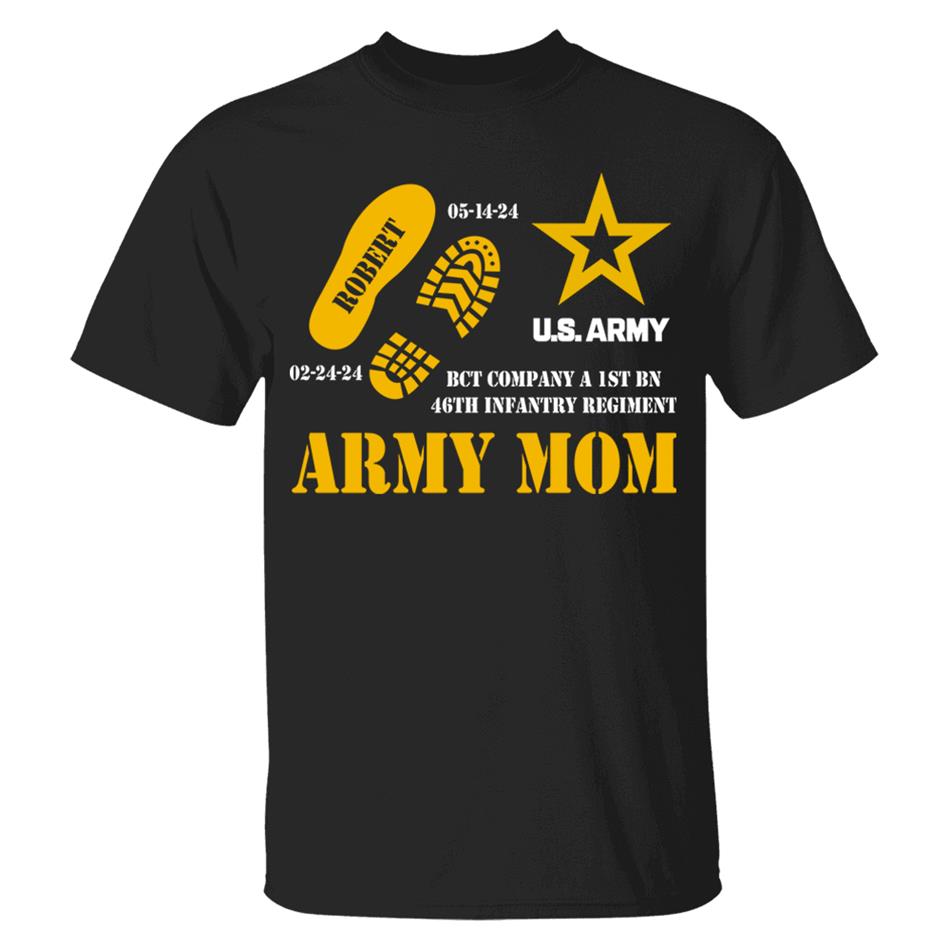 Custom Recruit Training Unit Designation Shirt For Soldier Army Mom Dad Grandpa Military Graduation Family Shirt H2511 Trna