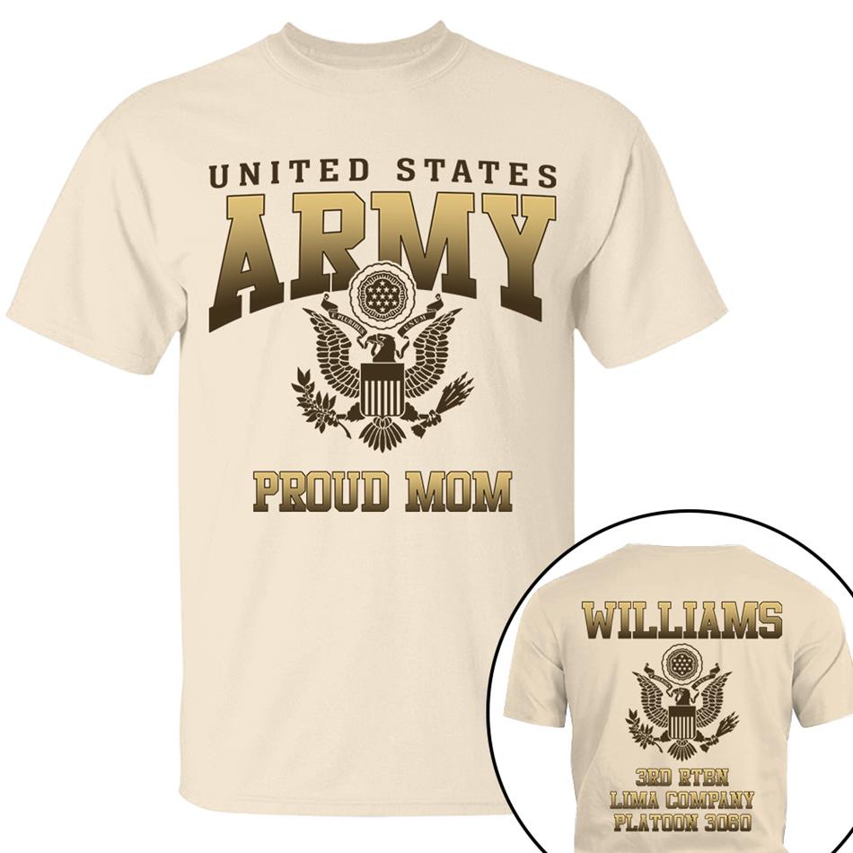United States Military Proud Mom Dad Grandma... Custom For All Family Members Shirt Military Graduate Day Family Shirt H2511 Trna