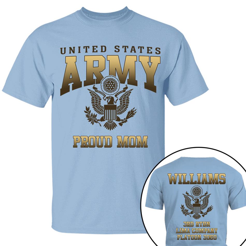 United States Military Proud Mom Dad Grandma... Custom For All Family Members Shirt Military Graduate Day Family Shirt H2511 Trna