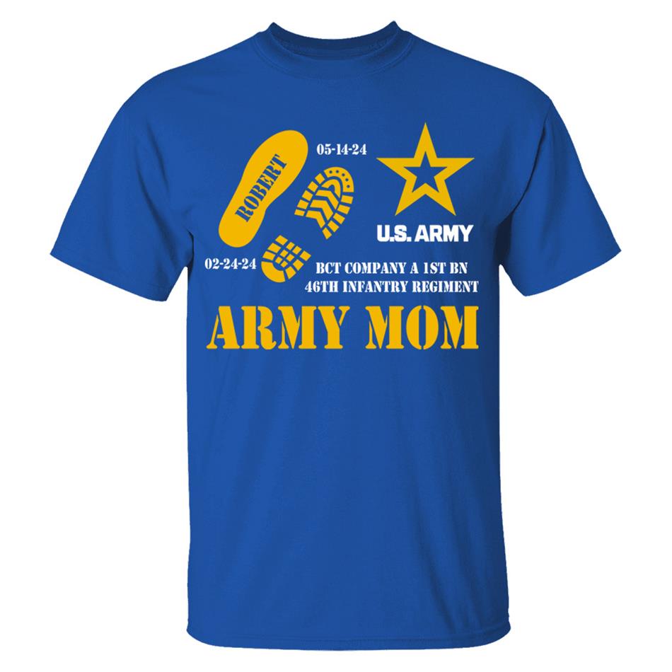Custom Recruit Training Unit Designation Shirt For Soldier Army Mom Dad Grandpa Military Graduation Family Shirt H2511 Trna