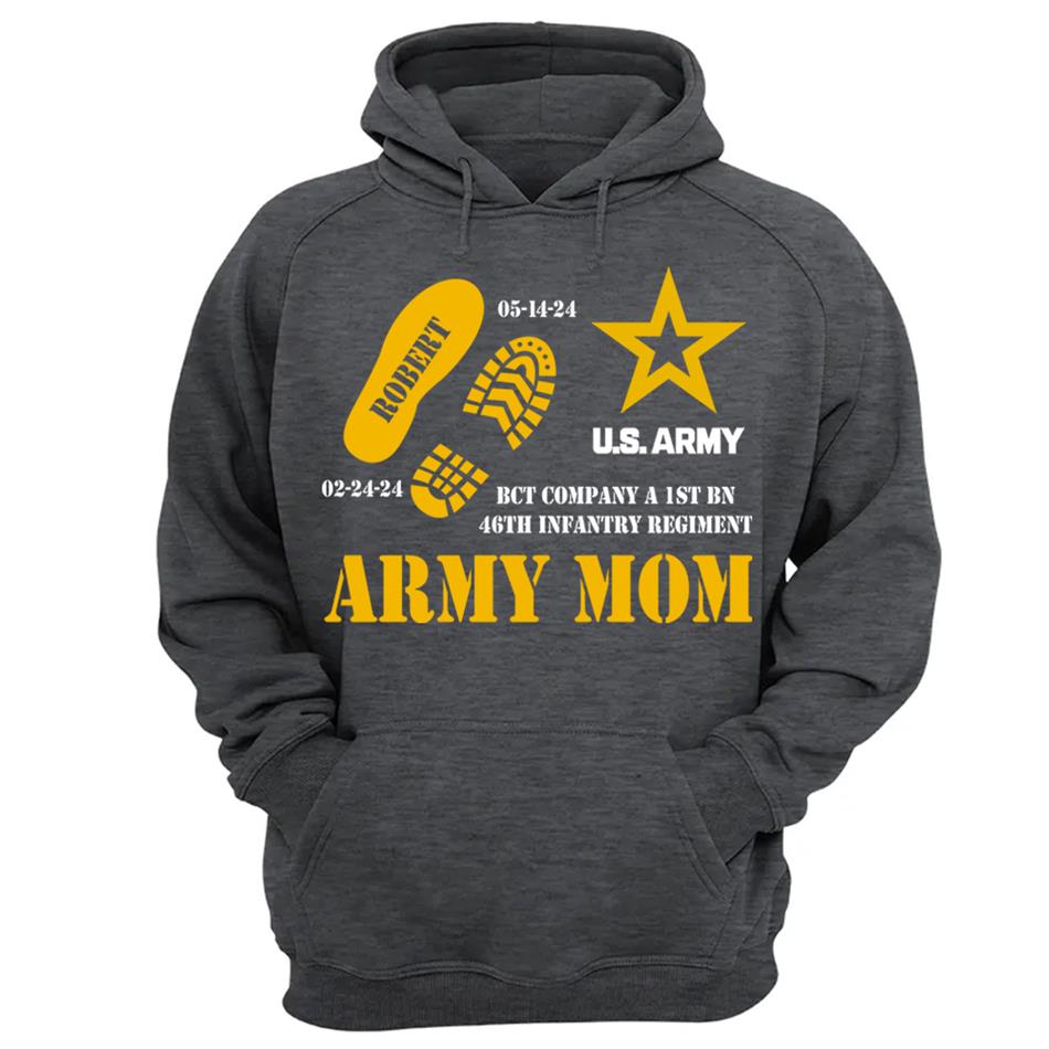 Custom Recruit Training Unit Designation Shirt For Soldier Army Mom Dad Grandpa Military Graduation Family Shirt H2511 Trna