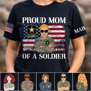 Proud Mom Dad Of A Soldier Custom Shirt For Military Mom Dad Grandma Family Members H2511 Trna